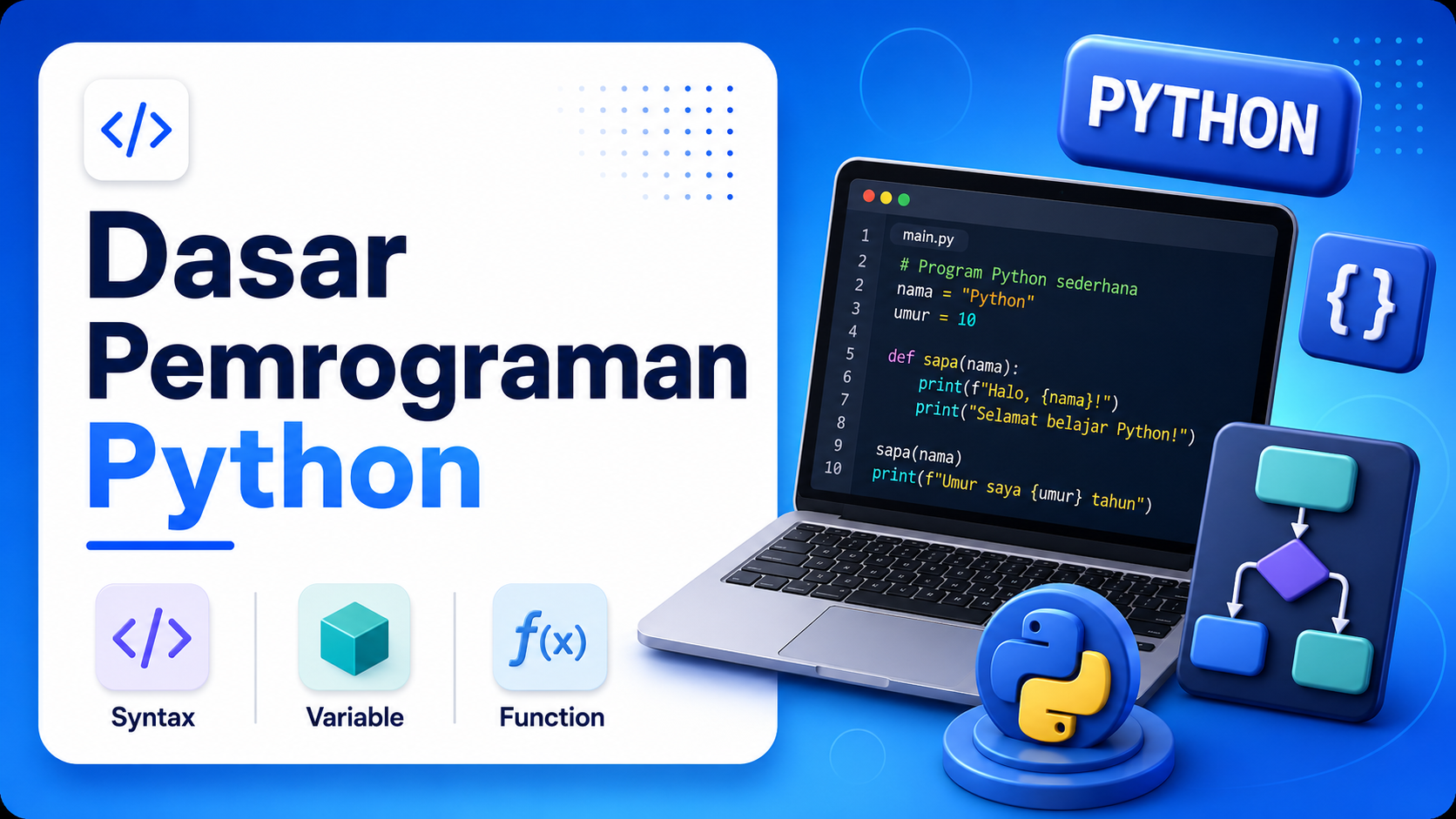 Thumbnail kelas Dasar Pemrograman Python